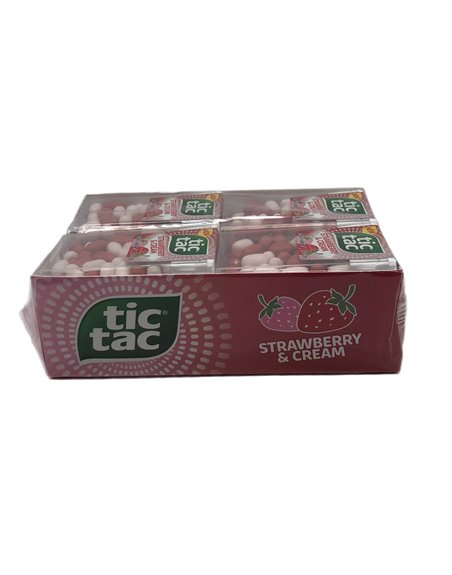 28181 - Tic Tac Strawberry & Cream - 12ct - Box:  - Loc: N1