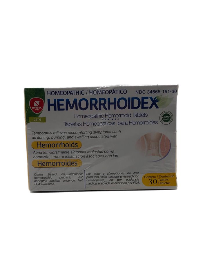 28201 - Hemorrhoidex Tablets 30ct - Box:  - Loc: K1