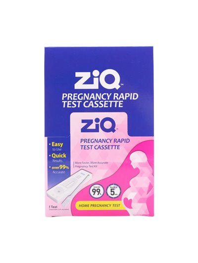29749 - ZiQ Pregnancy Rapid Test. Home Pregnancy Test. Pkg Of 12/(Case Of 24) - Box:  - Loc: K10