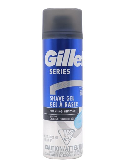 28218 - Gillete Shave Gel Series, Cleansing W/ Charcoal - 12/7 oz. (80364272) - Box:  - Loc: 31M