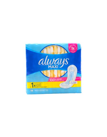 28221 - Always Maxi Size 1 - 6 x 48's 66103 - Box:  - Loc: D6