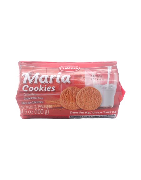 29772 - Cuetara Maria Cookies - 3.5 oz. (Case Of 24) - Box:  - Loc: N5