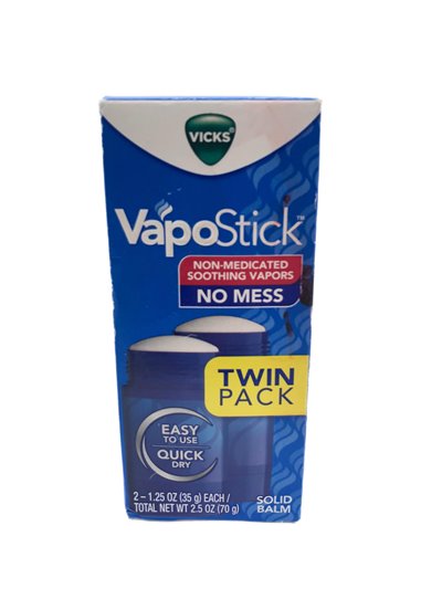 28237 - VapoStick Solid Balm (Twin Pack)- 1.25 oz. - Box:  - Loc: J0