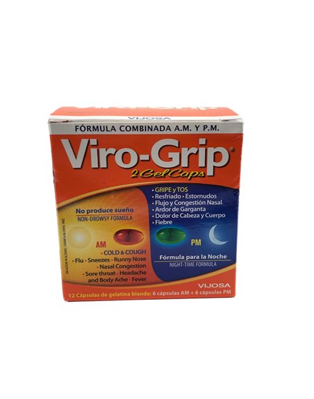 28241 - Viro - Grip Pastilla  AM / PM  12 cap - Box:  - Loc: K5-99