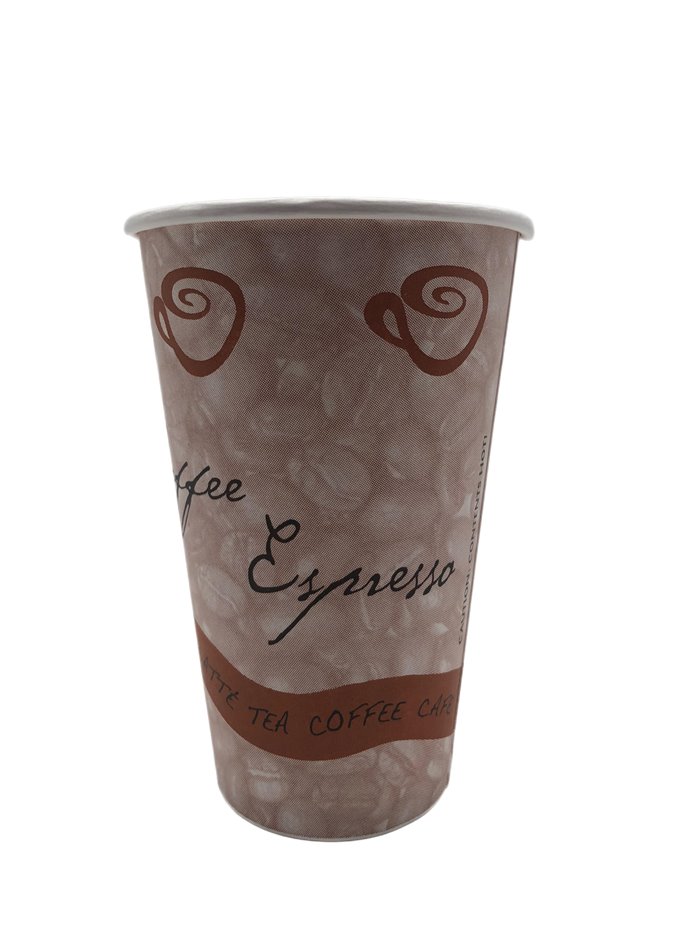 28269 - StanPac Paper Coffee Cups, 16 oz. - 1000 ct - Box:  - Loc: R6