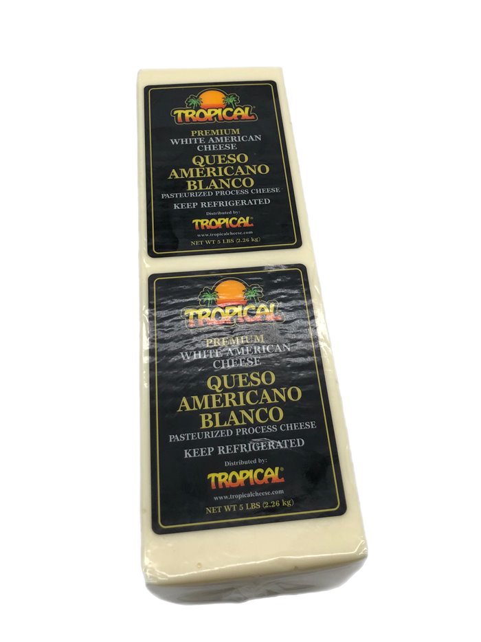 28275 - Tropical Queso Americano Blanco - 5 lb. - Box:  - Loc: NV-7