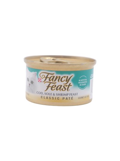 28285 - Purina Fancy Feast Classic Cod/Sole/Shrimp - 3 oz. (24 Cans) - Box:  - Loc: A9