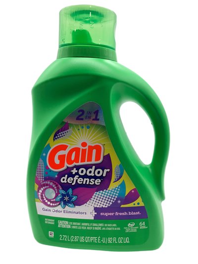 28301 - Gain Liquid Laundry Detergent, Super Fresh Blast /4 - 92 fl. oz. (024113) - Box:  - Loc: C2