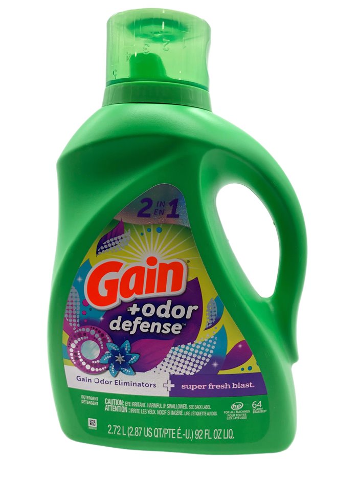 28301 - Gain Liquid Laundry Detergent, Super Fresh Blast /4 - 92 fl. oz. (024113) - Box:  - Loc: C2