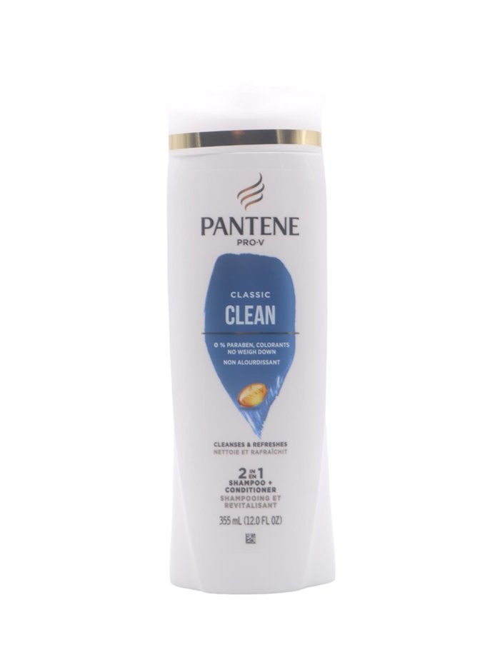 29844 - Pantene Shampoo Classic Clean 2 In 1 USA - 12 fl oz(355ml)/(Case Of 6) - Box:  - Loc: K10