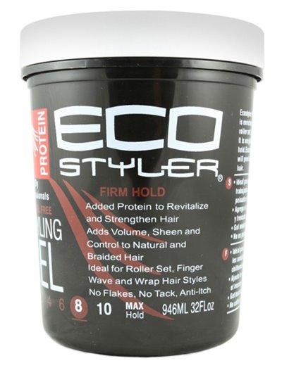 7677 - Eco Styling Gel Black - 32 oz. - Box:  - Loc: K10