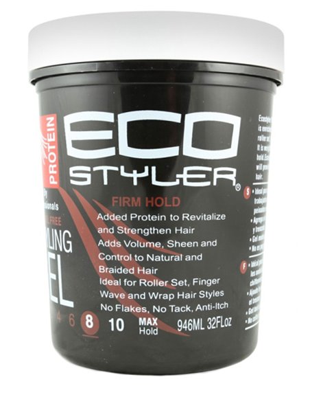 7677 - Eco Styling Gel Black - 32 oz. - Box:  - Loc: K10