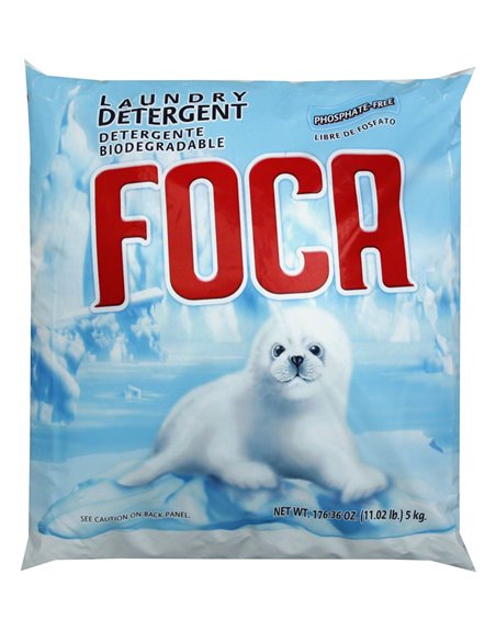 7700 - Foca Laundry Detergent Powder - 4 Bags / 5 Kg. - Box:  - Loc: B5