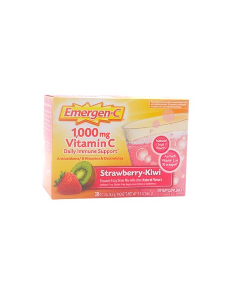 29892 - Emergen-C Vitamin C, Super Strawberry-Wiki - 30 Bags/8.9g - Box:  - Loc: N1