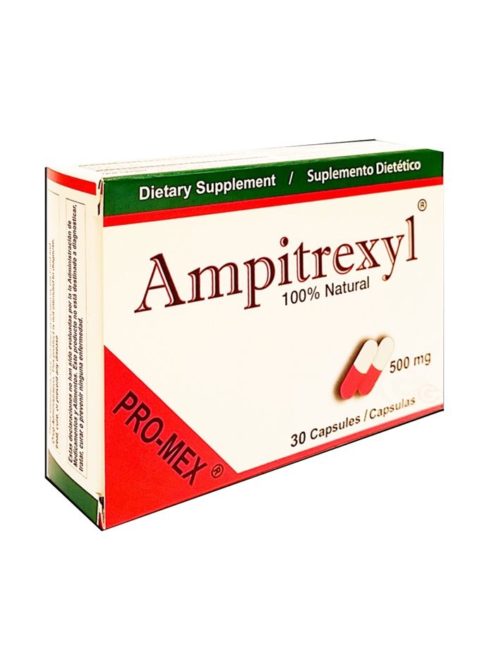 7709 - Ampitrexyl 500mg - 30 Caps - Box:  - Loc: K1