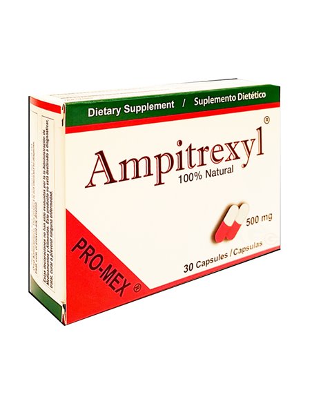 7709 - Ampitrexyl 500mg - 30 Caps - Box:  - Loc: K1
