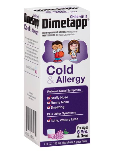 7716 - Dimetapp Children's Cold & Allergy - 4 fl. oz. - Box:  - Loc: K3