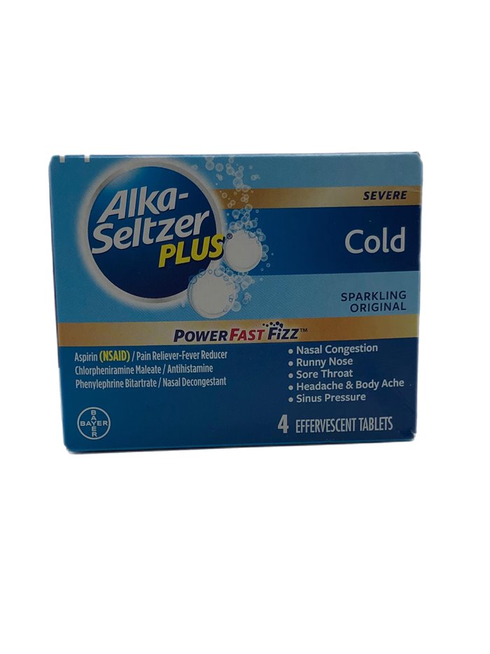 28373 - Alka - Seltzer Plus Cold (Power Fast Fizz) - 4ct. (88311019) - Box:  - Loc: K1