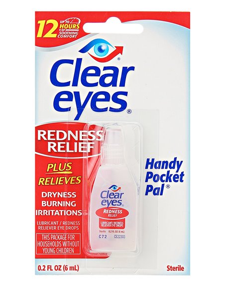 7755 - Clear Eyes Redness Relief - 0.2oz. (Case of 48) - Box:  - Loc: K1