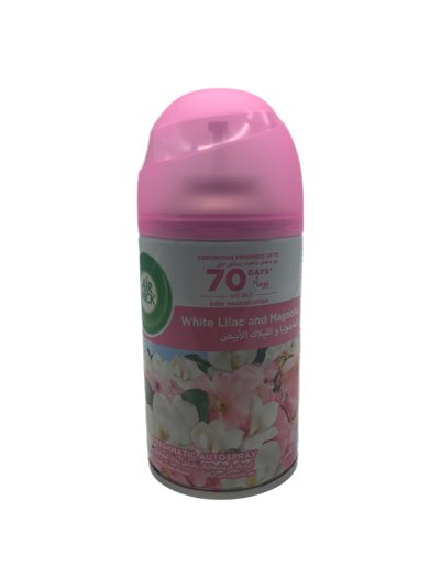 28411 - Air Wick Freshmatic Refill Can, White Lilac & Magnolia - 250ml. (Case of 6) - Box:  - Loc: I6