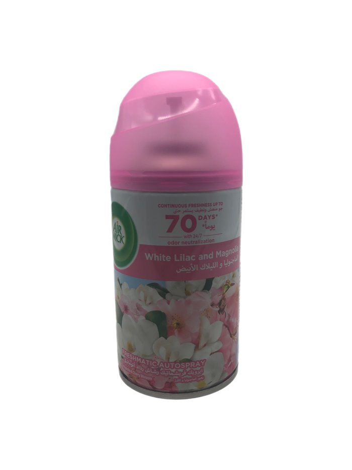 28411 - Air Wick Freshmatic Refill Can, White Lilac & Magnolia - 250ml. (Case of 6) - Box:  - Loc: I6