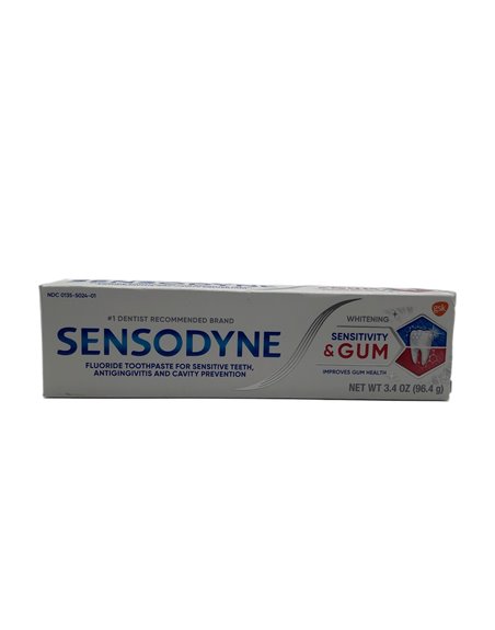 28419 - Sensodyne Toothpaste, Sensitivity & Gum - 3.4 oz. - Box:  - Loc: J1