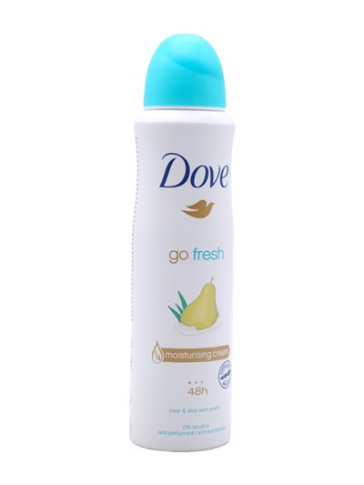 28487 - Dove Deodorant Spray, Go Fresh Aroma de Pera y Aloe Vera - 150ml - Box:  - Loc: K8
