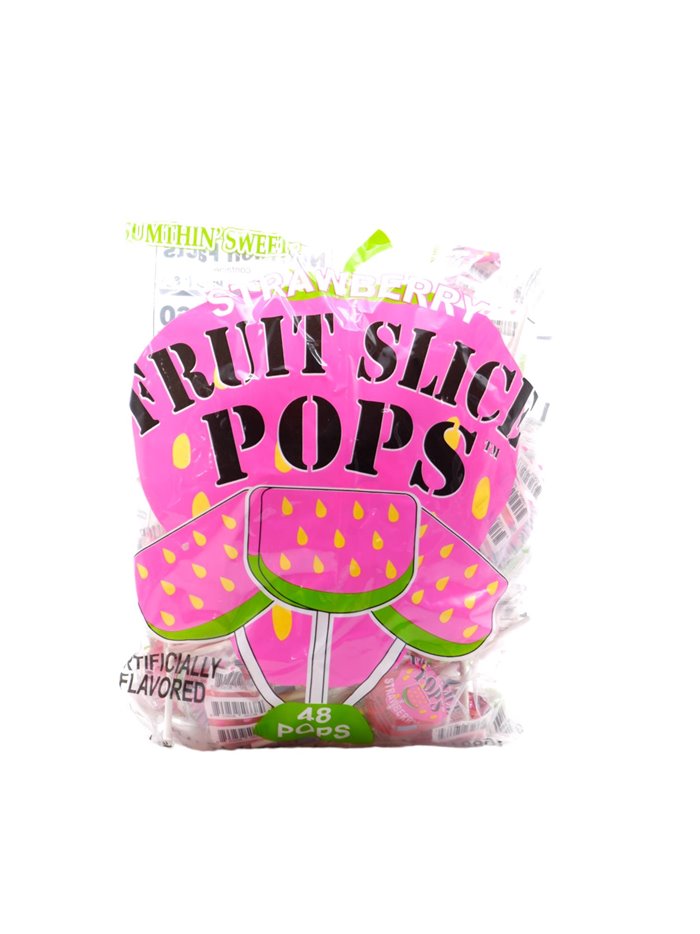 28525 - Fruit Slice Pops Strawberry - 48ct - Box:  - Loc: M7