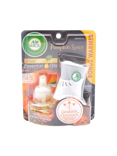 30038 - Air Wick Scented Oil Warmer + Refill, Pumpkin Spice - 1ct. (Case of 6) - Box:  - Loc: 