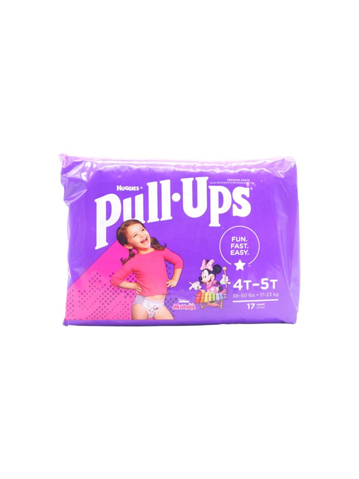 30076 - Huggies Girl Diapers Pull-Ups  - Size 4T-5T  (Case of 4/17's) - Box:  - Loc: L8