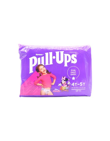 30076 - Huggies Girl Diapers Pull-Ups  - Size 4T-5T  (Case of 4/17's) - Box:  - Loc: L8