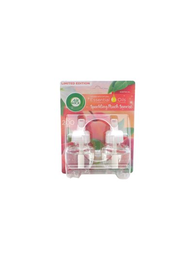 28601 - Air Wick Essential Oils Refill, Sparking Peach Sunrise - 2ct/19ml. (Case of 5) - Box:  - Loc: I7