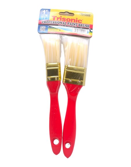 30100 - Trisonic Paint Brush 1" - 2 Pack ( TS-G669 ) - Box:  - Loc: 31F