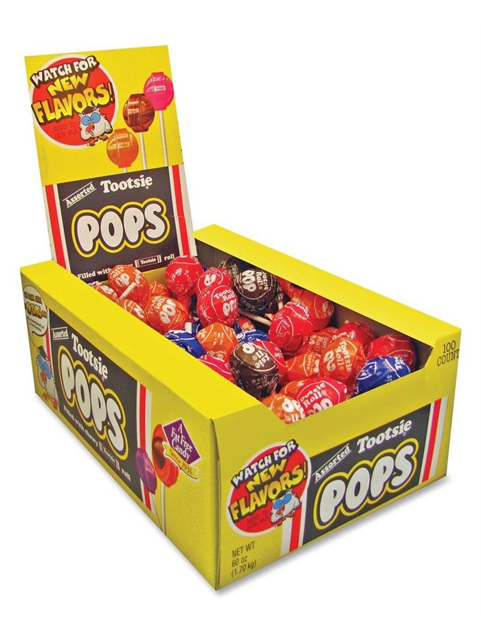 8159 - Tootsie Pops - 100ct - Box:  - Loc: L2