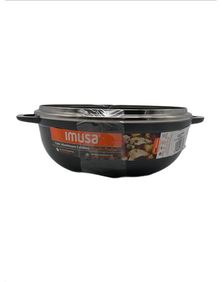 28621 - Imusa Cast Aluminum Caldero 3 - 2Qt W/ Glass Lid. (8635200) - Box:  - Loc: P1