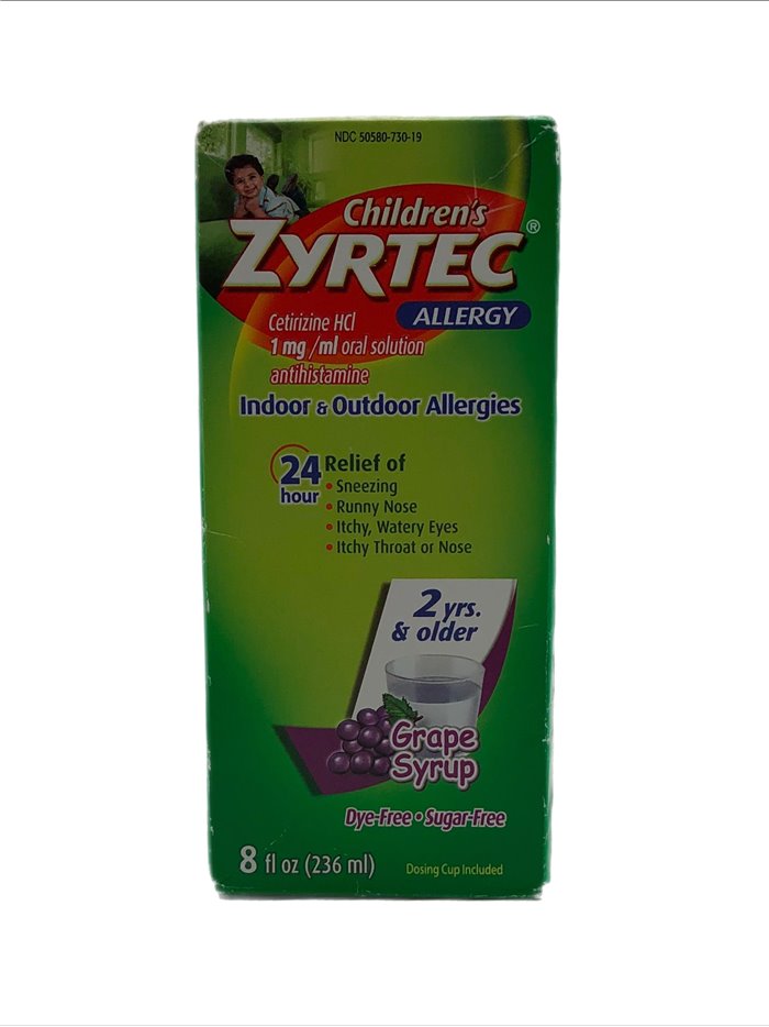 28648 - Zyrtec Allergy Children's, Grape - 8 fl. oz. - Box:  - Loc: K4