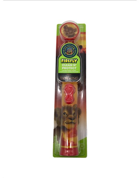 28650 - Kids' Toothbrush W/ Battery. FireFly Clen N' Protect Disney The Lion King. - Box:  - Loc: 32M
