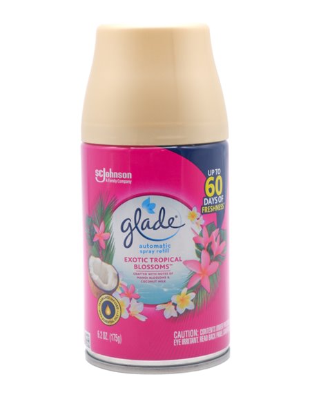 30153 - Glade Automatic Spray Refill, Exotic Tropical Blossoms - 6.2 oz. (Case of 6) - Box:  - Loc: I5