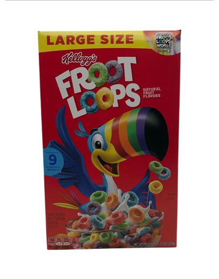 28675 - Kellogg's Froot Loops - 13.2  oz. (Case of 10) - Box:  - Loc: R2