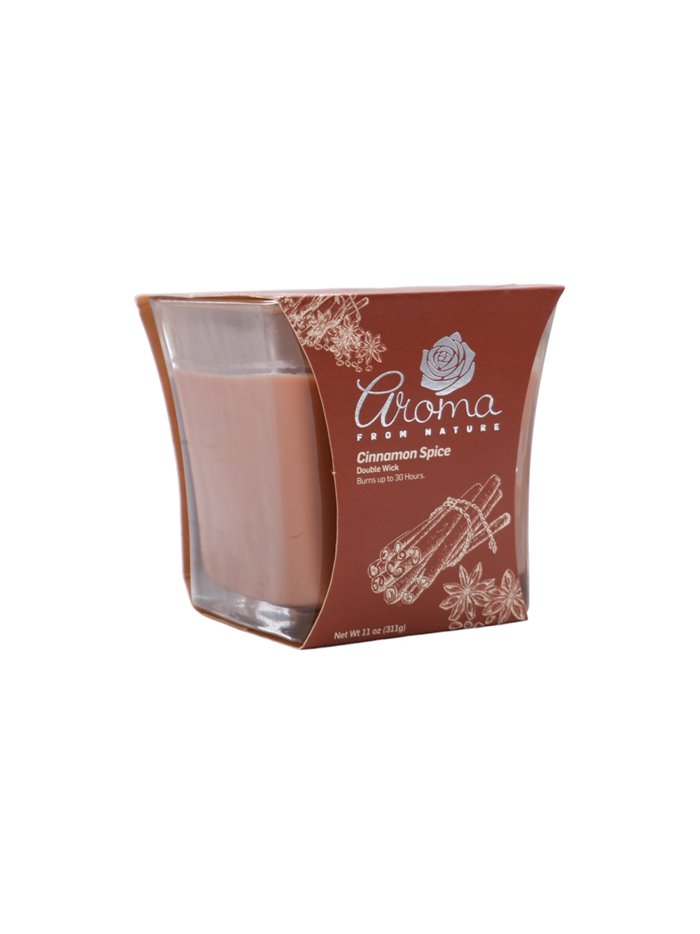 30243 - Aroma Candle Cinnamon Spice- 6/11 oz. ( Case Of 6 ) - Box:  - Loc: H13