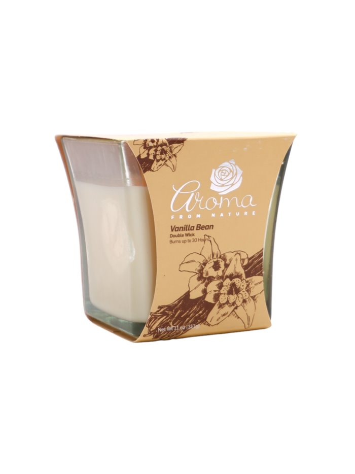 30244 - Aroma Candle Vanilla Bean- 6/11 oz. (Case Of 6). 2452 - Box:  - Loc: H13