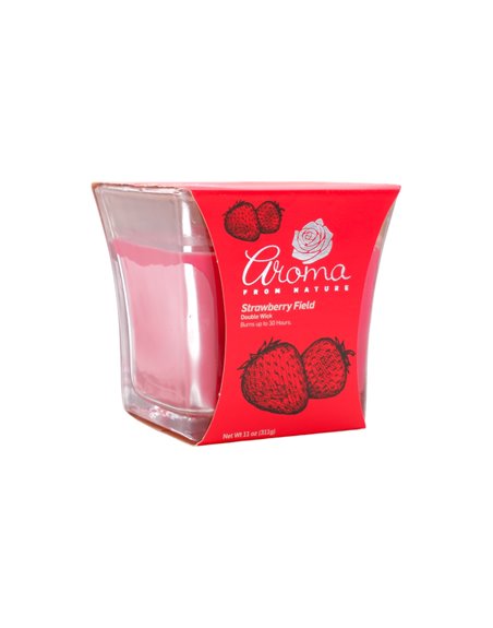 30246 - Aroma Candle Strawberry Field- 6/11 oz. (Case Of 6). 2455 - Box:  - Loc: H13
