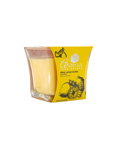 30248 - Aroma Candle Lemon Sorbet- 6/11 oz. (Case Of 6). 2459 - Box:  - Loc: H13