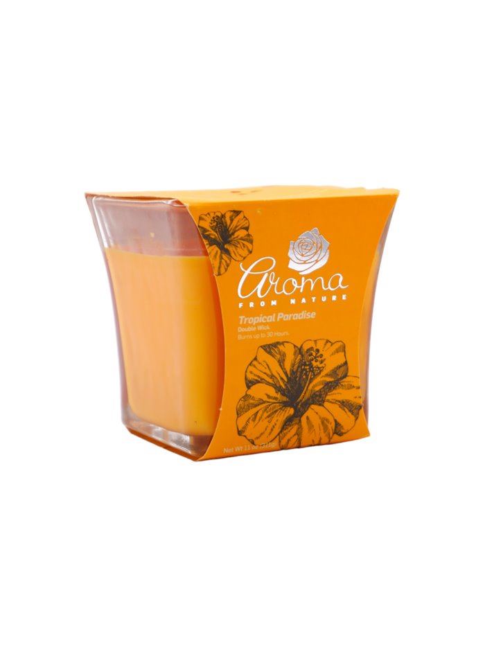 30252 - Aroma Candle Tropical Paradise- 6/11 oz. (Case Of 6). 2464 - Box:  - Loc: H13