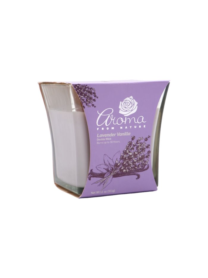 30253 - Aroma Candle Lavender Vanilla- 6/11 oz. (Case Of 6). 2485 - Box:  - Loc: H13