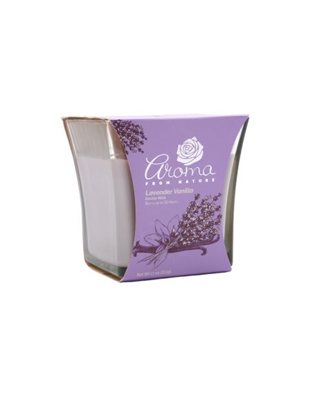 30253 - Aroma Candle Lavender Vanilla- 6/11 oz. (Case Of 6). 2485 - Box:  - Loc: H13