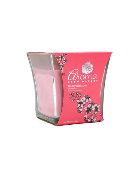 30254 - Aroma Candle Honey Bloosom,- 6/11 oz. (Case Of 6). 2466 - Box:  - Loc: H13
