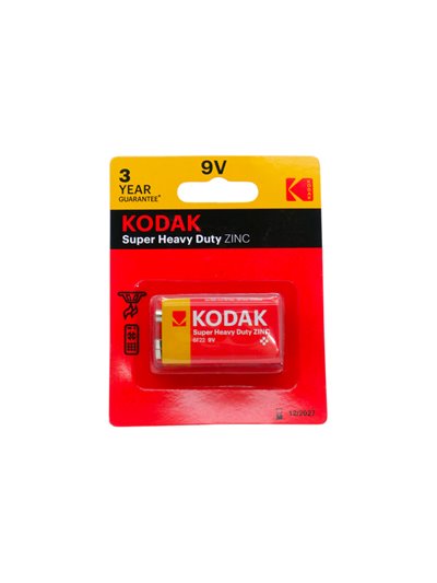 34504 - Kodak Batteries, 9V - 12ct - Box:  - Loc: J2