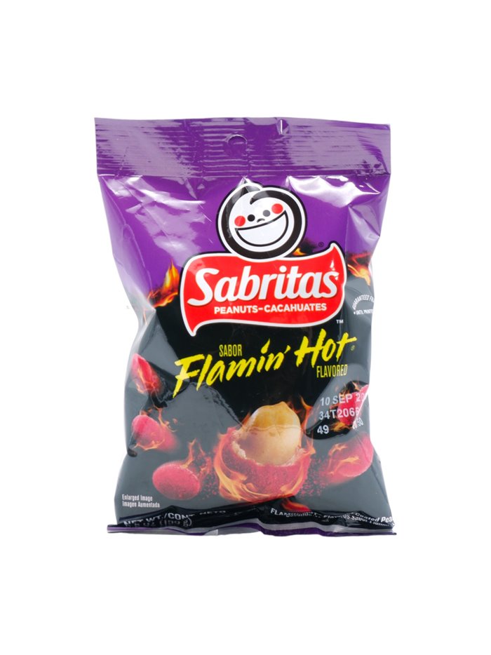 30259 - Sabritas Cacahuates Flaming Hot - 5.5oz. (Case of 12) - Box:  - Loc: P0-1