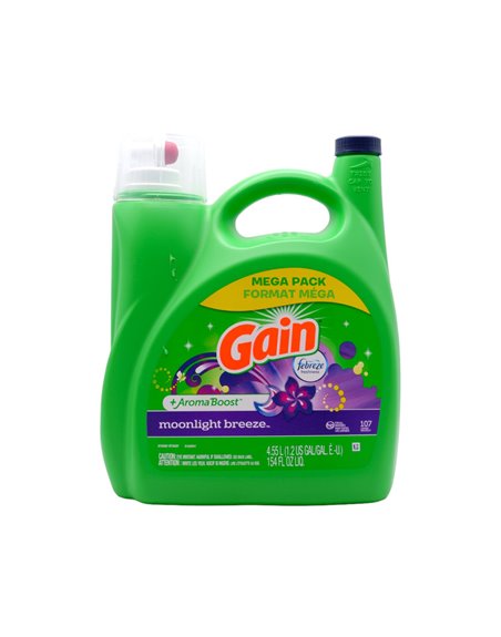 30267 - Gain Liquid Laundry Detergent, Moonlight Breeze - 154 fl. oz. (Case of 4) 77196 - Box:  - Loc: C1